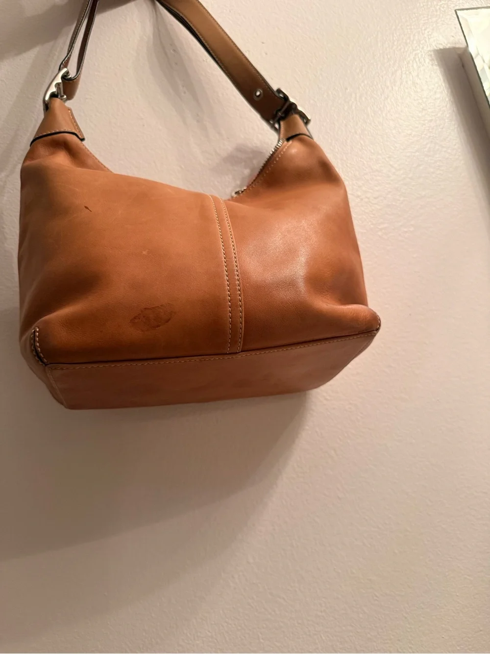 Coach Cognac Leather Hobo Shoulder Bag